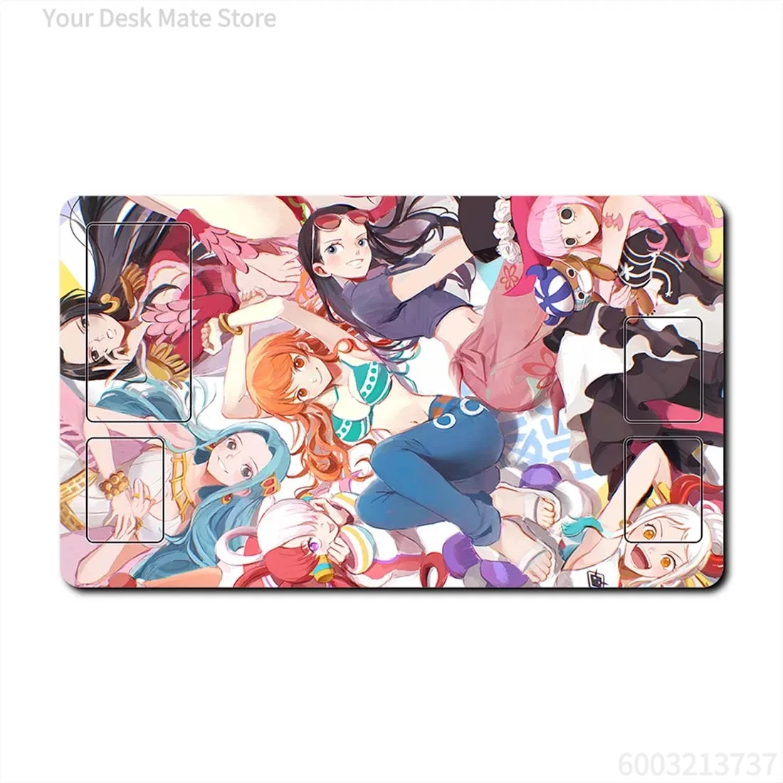 One Piece Fishman Island TCG Playmat with Zones Large Desk Mat for Card Game