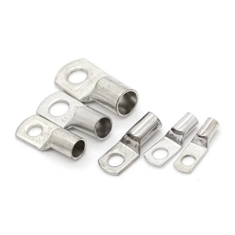 5Pcs SC Type Wire Nose Terminal SC6 SC10 SC16 SC25 SC35 SC50 SC70 SC95 Bare Copper Battery Block Lugs Hole Crimp Wire Connectors