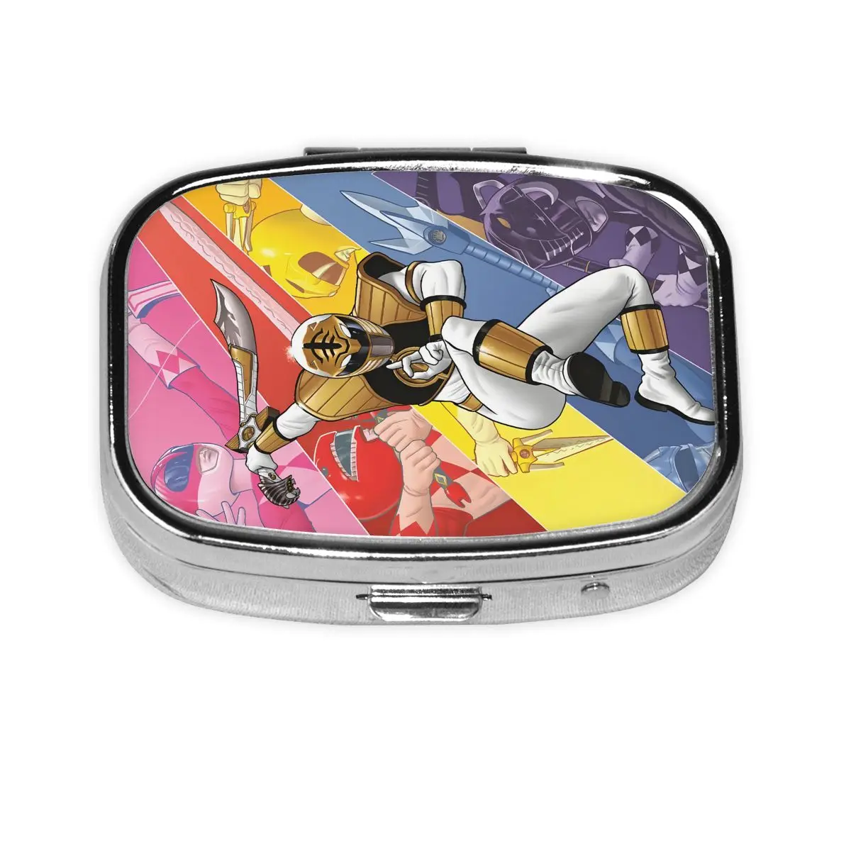 

S-Supers S-Sentais Jump Square Pill Box 2 Grids Pills Dispenser Anime Portable Travel Medicine Organizer Storage Box Container