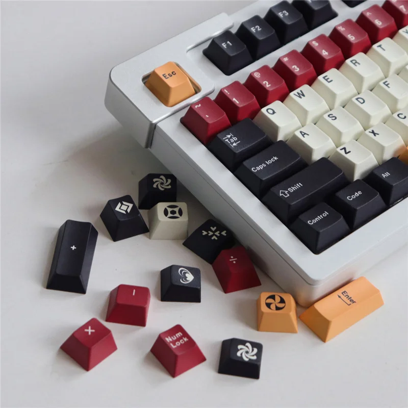 Imagem -05 - Constitua jp us Keycap Cherry Profile 23 130 Chaves Pbt Materimal Dye Sublimação para Teclado Mecânico com Barra de Espaço 6.25u