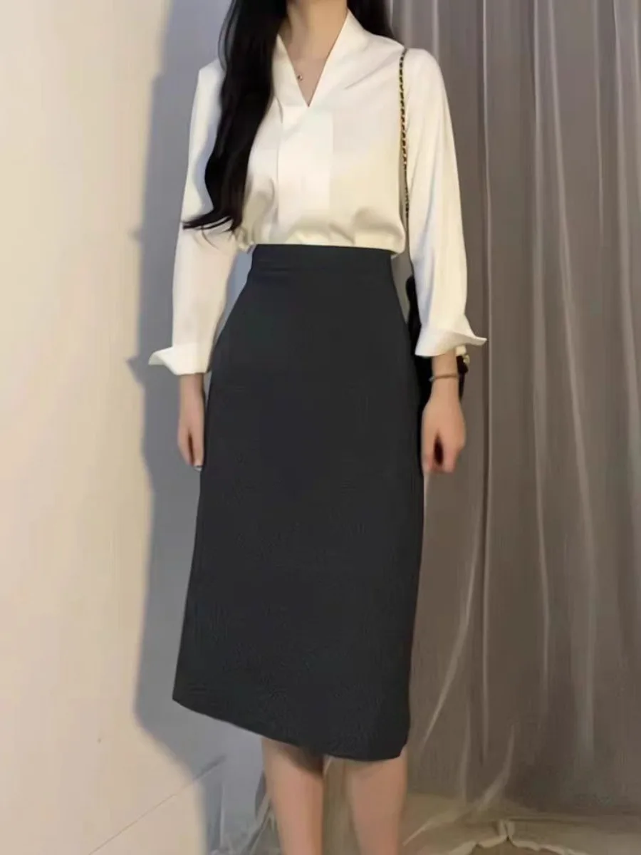 Frühling Sommer Langarm Büro Damen Bluse Frauen Casual Shirts Tops Mode Weibliche OL Pullover Blusen Chiffon Blusas