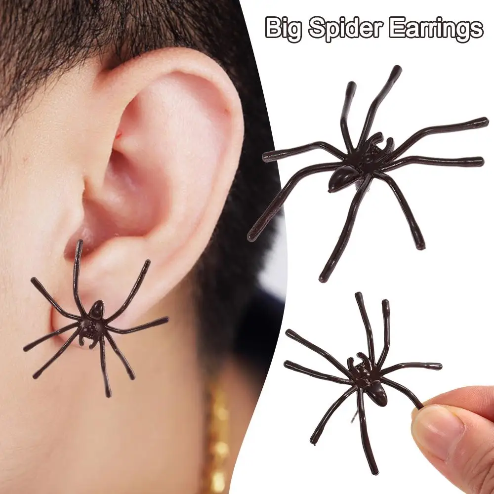 Personality Giant Spider Earrings Gift Spider Lover Earstuds Gothic Accessories Goth Fashionista Spider Earstuds