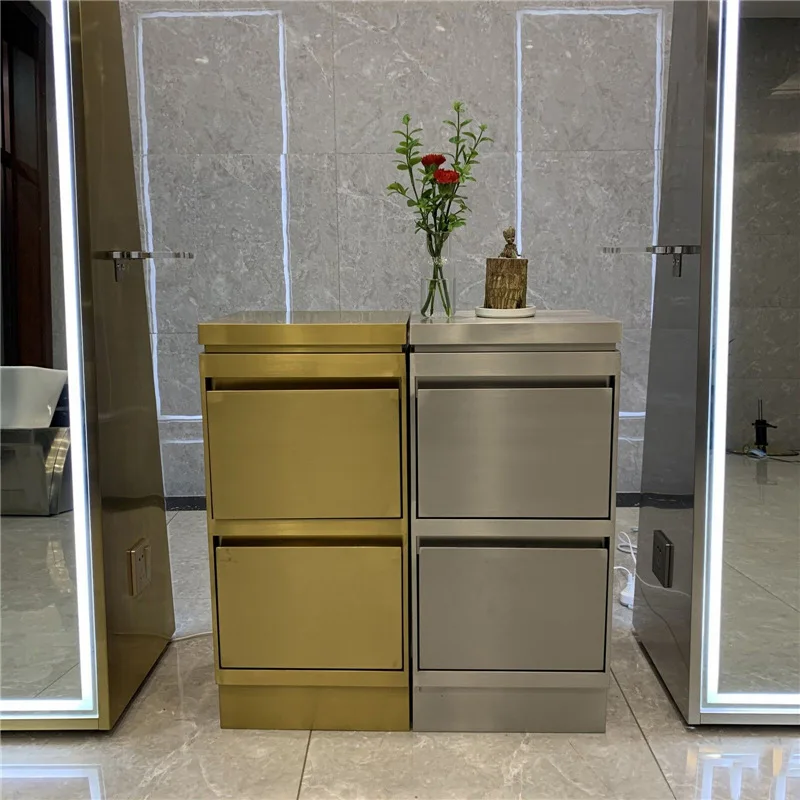Tool Cabinet Stainless Steel Hair Tool Cabinet Hair Salon Tool Locker with Drawer