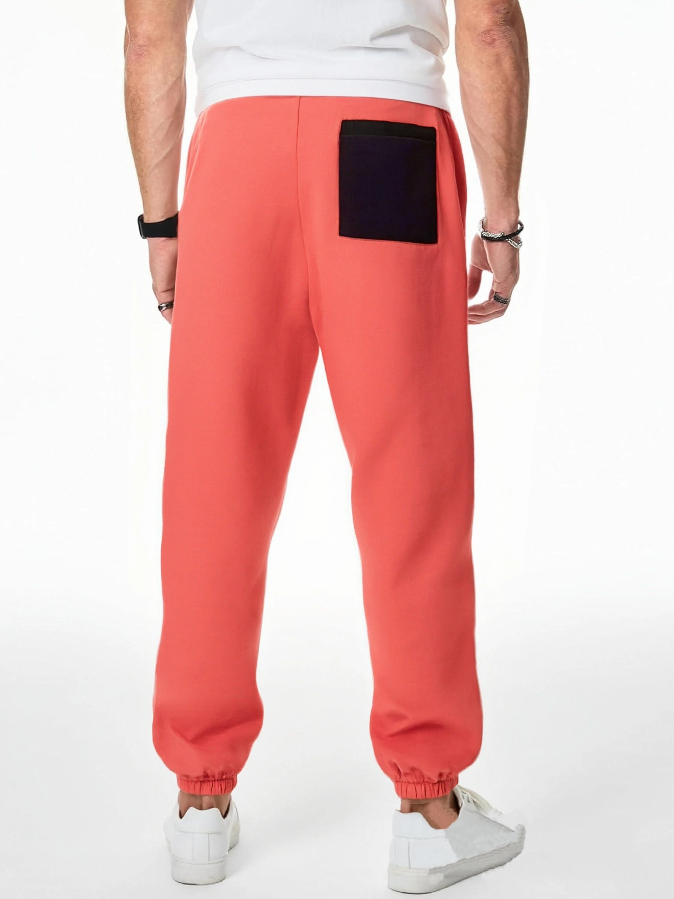 Men's Warm Fleece Pant With Color Blocking Design Suitable For Cold Weather And Outings Men Casual Pant Are The Best Gift Choice