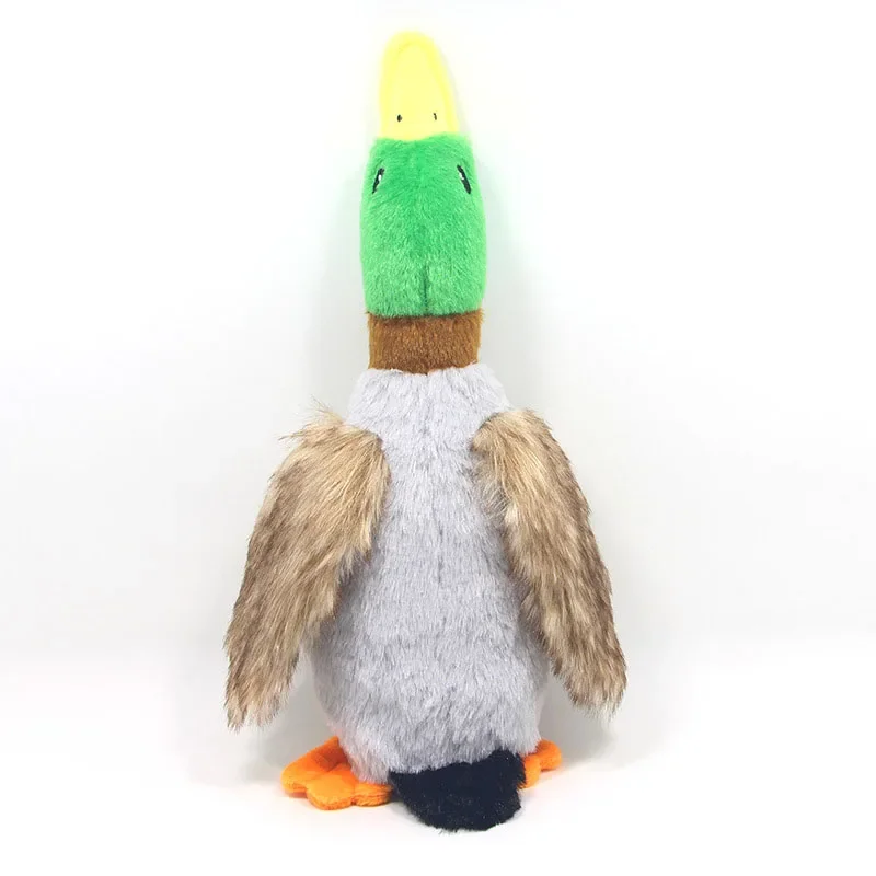 28cm plush duck shape dog chew toy pet squeaky toys for dog cat cleaning teeth