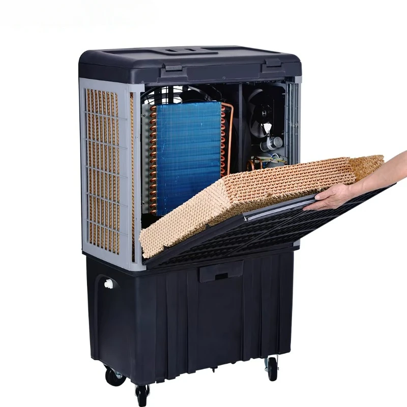 

Industrial Mobile Silent Evaporation Portable Water Air Conditioning Evaporative Cooling Energy Saving 220V Air Cooler