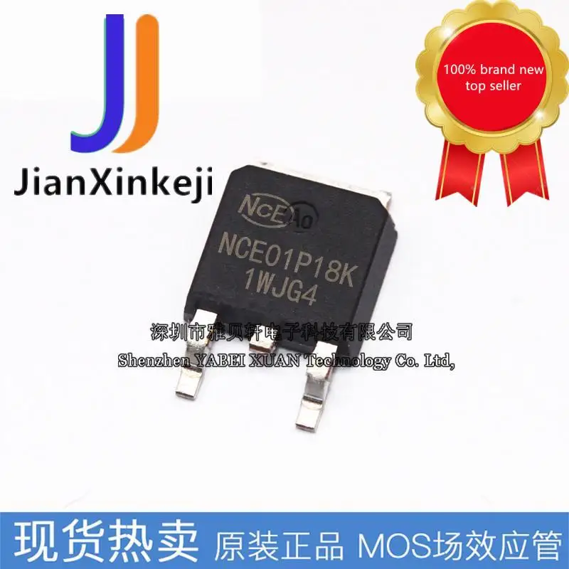 10pcs100% Orginal Mới SMD NCE01P18K P-Kênh 18A 100V MOSFET Hiệu Ứng Trường Ống-252 Trong cổ