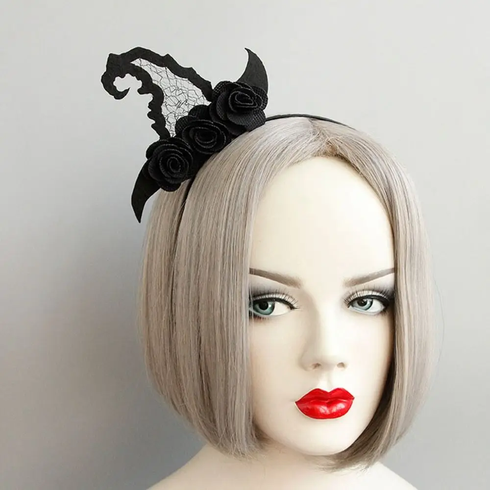 Spider Halloween Headband Headpiece Rose Halloween Mask Cosplay Headband Masquerade Party Headwear Witch Hat Hairband