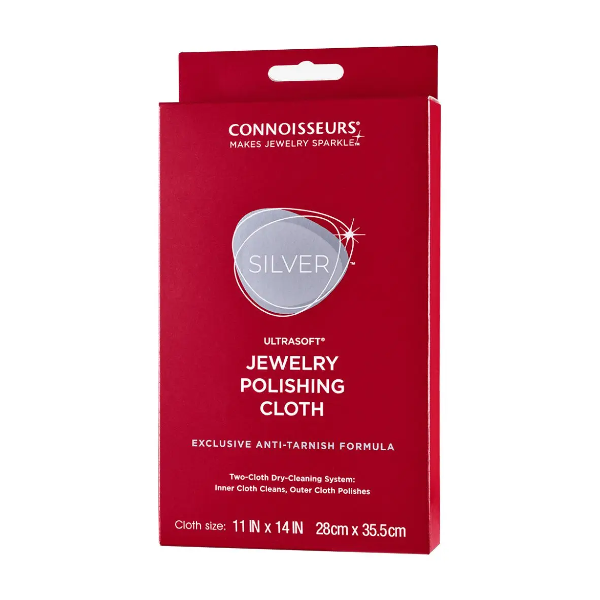 Connoisseurs UltraSoft Silver Jewelry Polishing Cloth Excellent For Cleaning Watches Natural Cotton Fibers