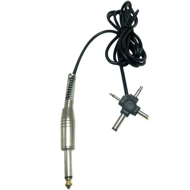 Cable Universal de Clip de tatuaje, Cable de silicona suave y delgado ligero para máquina de tatuaje, fuente de alimentación RCA y DC, 1 ud.