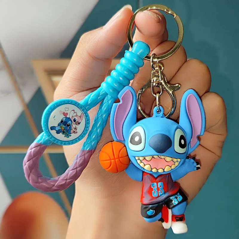 New Popular Stitch Dolls Love Sports, Play Basketball And Baseball, Stitch Couple Pendants, Decorative Bags, Keychains, Gifts