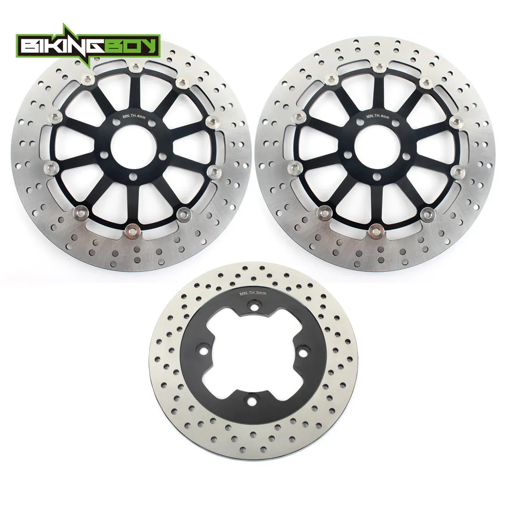 BIKINGBOY Front Rear Brake Disks Discs Rotors For Kawasaki Ninja ZX1100 93 94 95 96 97 98 99 00 01 ZZ-R ZZR 1100 D1-D9 Full Set