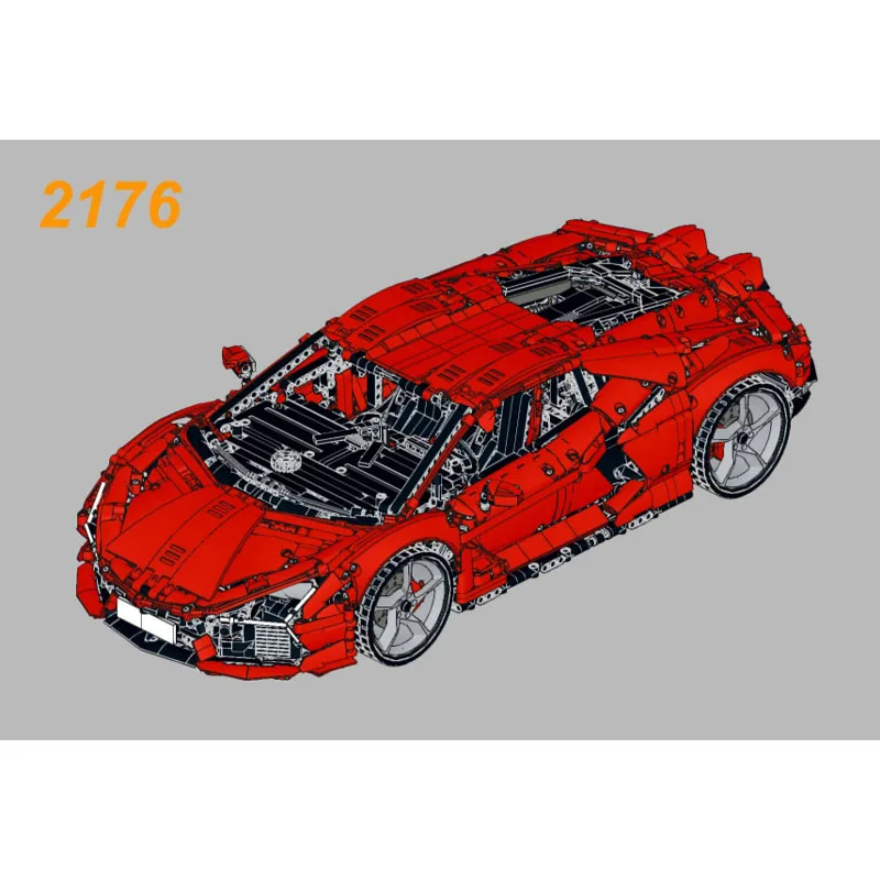 

MOC-205467 Красный Классический 1:8 Спортивный Автомобиль Гоночный Строительные Блоки Модель 4109 PartsMOC Креативные Строительные Блоки Для Мальчиков Детей На День Рождения Игрушка