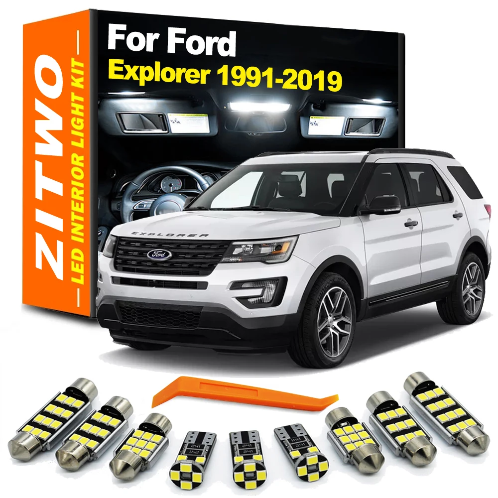 ZITWO LED Interior Trunk Reading Dome Light Kit For Ford Explorer 1991- 2011 2012 2013 2014 2015 2016 2017 2018 2019 Accessories