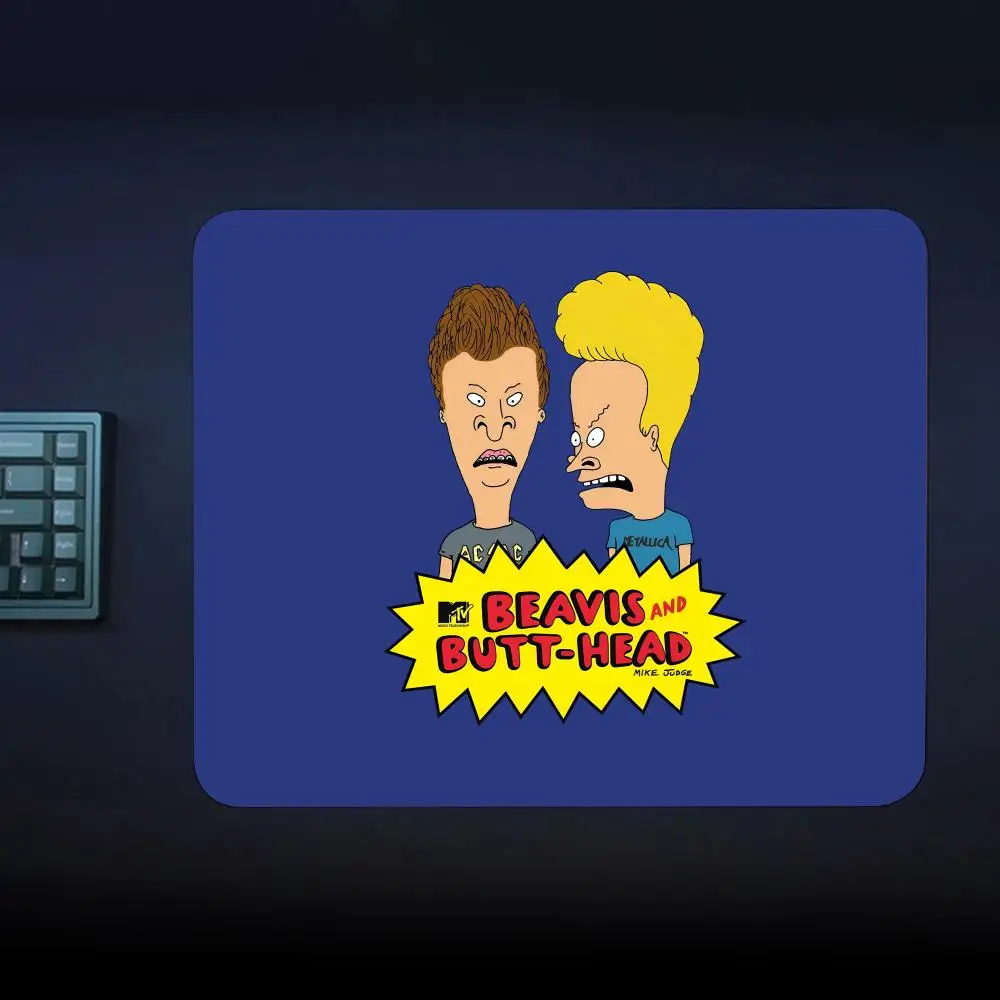 Beavis And Butt head Mouse Pad 18x22cm Small Rug  Keyboardpad Lock Edge Deskpad kawaii  Desktop Protection Mats image 6