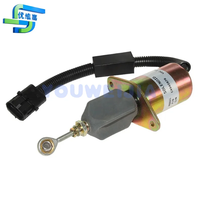 Excavator Accessories For Cummins 6ct Generator C 4942878 /9 Flameout Switch Flameout Solenoid Valve