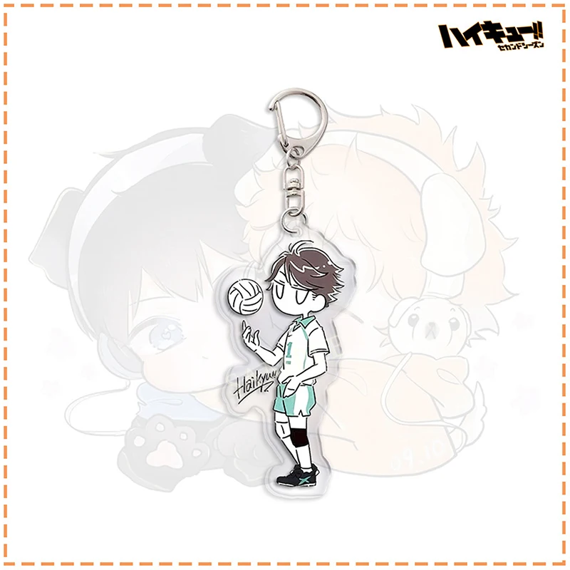 ¡Anime Haikyuu! Llaveros de acrílico, accesorios colgantes para mochila, decoración colgante, regalos