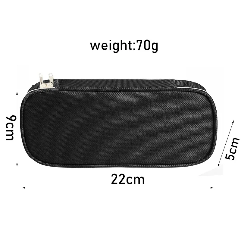 1 Piece Simplicity Student Pencil Case Creative Fashion Solid Color Pencil Bag High Capacity Canvas Stationery Storage Bag