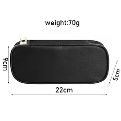 1 Piece Simplicity Student Pencil Case Creative Fashion Solid Color Pencil Bag High Capacity Canvas Stationery Storage Bag