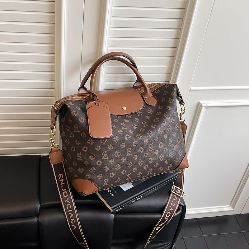 Bolso de moda elegante y clásico de París con correa cruzada de gran capacidad para uso informal en viajeros