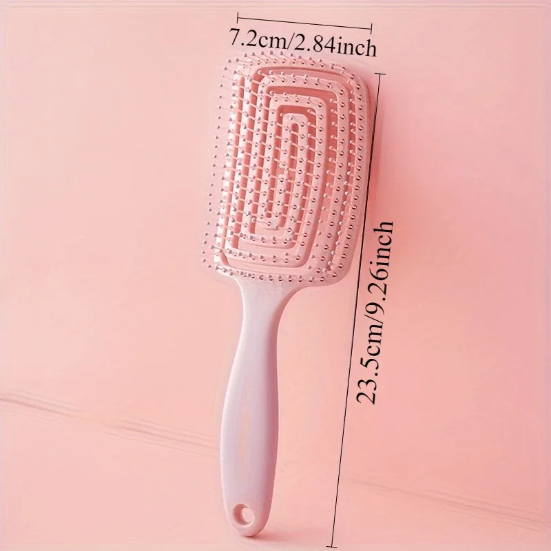 مشط احترافي لفك تشابك الشعر عدد 1 فرشاة شعر مضادة للكهرباء الساكنة، مشط تصفيف الشعر للنساء والرجال، مشط تدليك فروة الرأس، تصفيف الشعر #2
