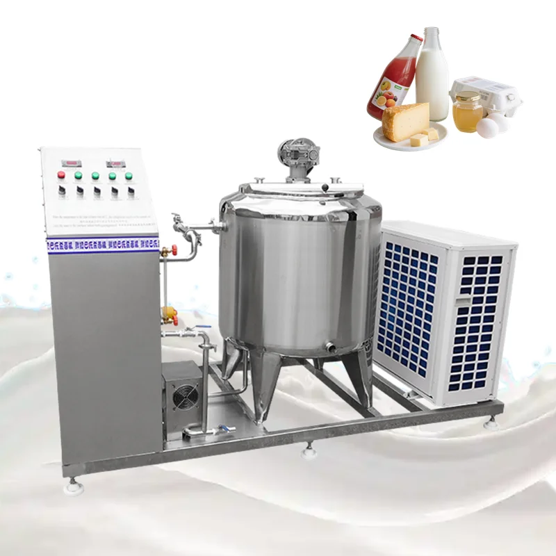Máquina de tanque pasteurizador de miel, huevo, queso, yogur, pasta de tomate personalizada, máquina de leche pasteurizadora con sistema de enfriamiento