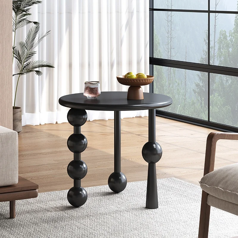 #Modern Simple Farmhouse Round  Wood Coffee Table for Living Room with Disassembly Feature