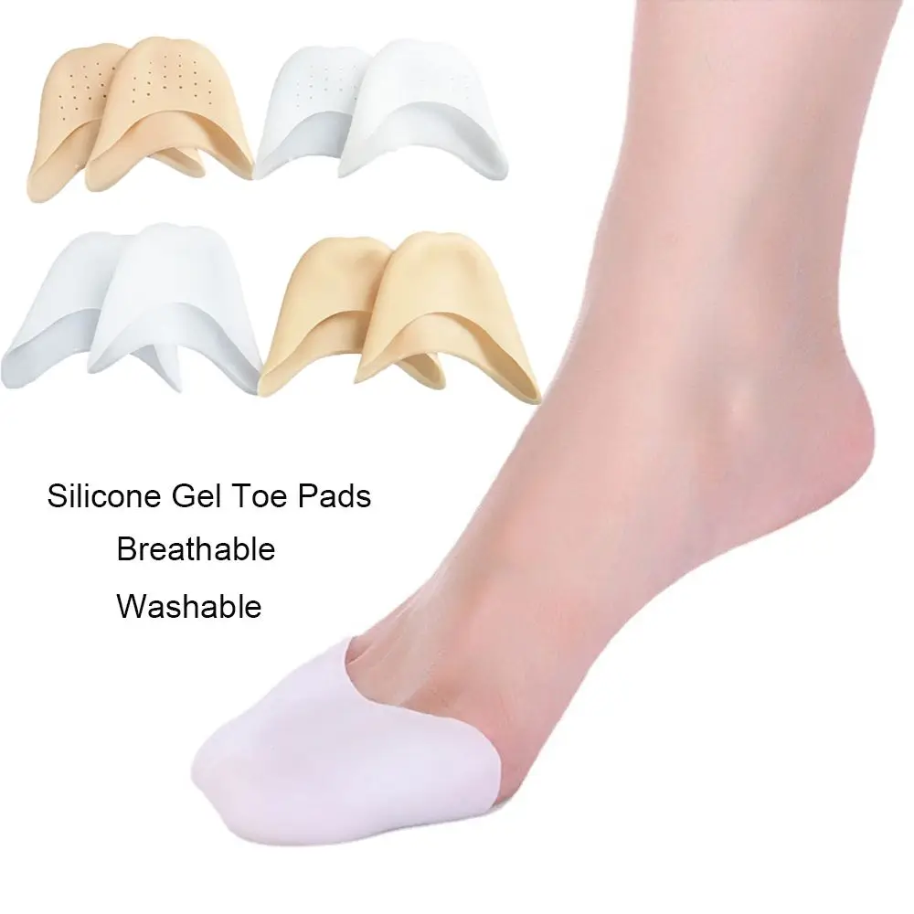 

Washable Super Soft Foot Care Silicone Gel Toe Pads Foot Protector Ballet Pointe Dance Shoe Pads