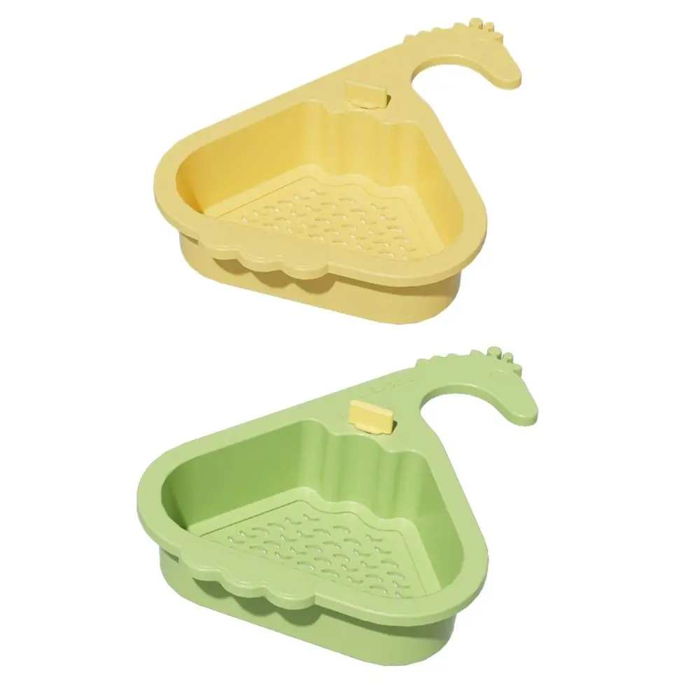 Punch-free Sink Drain Basket Triangular Creative Multi-functional Pool Quickly Drain Openable Bottom Cover Triangle Food Filter