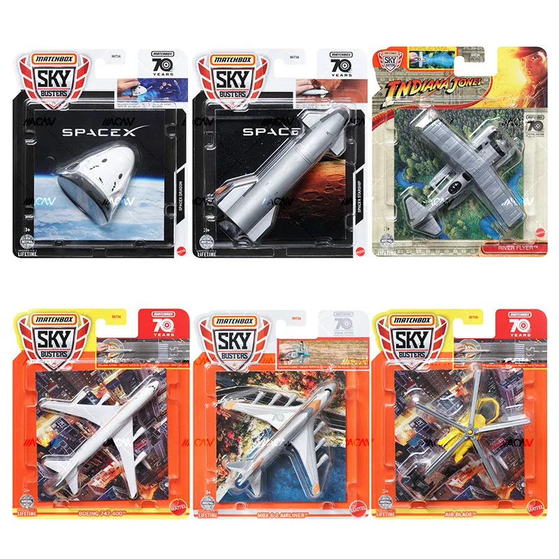 Matchbox TOPGUN City Heroes Alloy Model Airplane Toys Series Helicopter Hornet Fighter Boeing 747 G-P-38 Lightning Fighter Gift