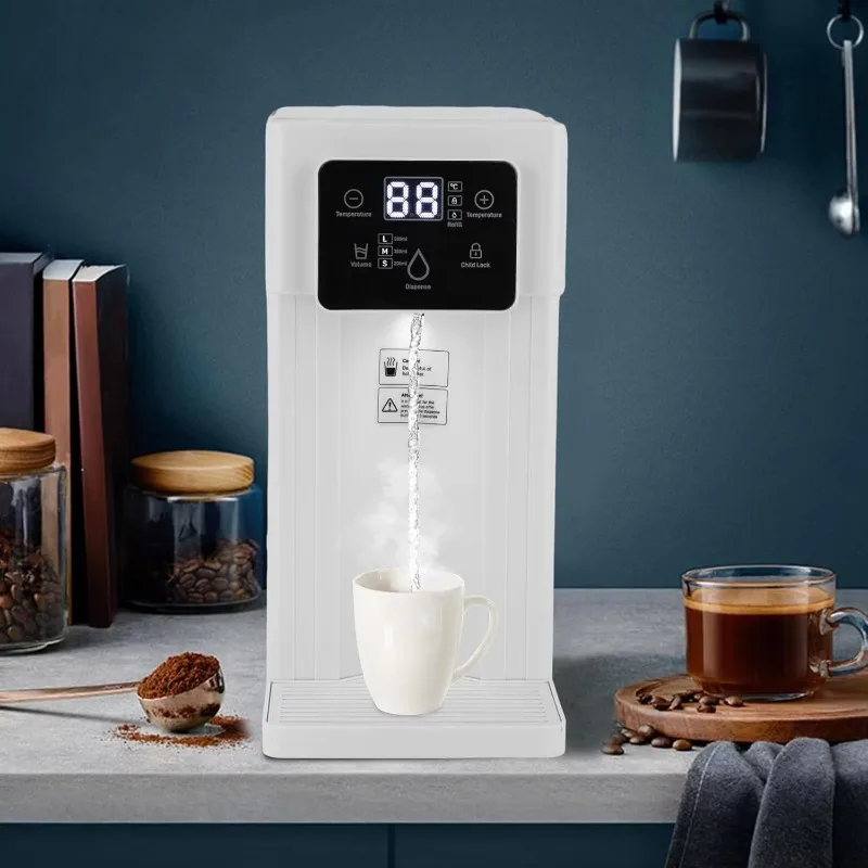XMSJ Instant Hot Water Dispenser, 3L Large Water Tank, Countertop Water Kettles, Quick Heating & Outputting, Smart Touch Screen