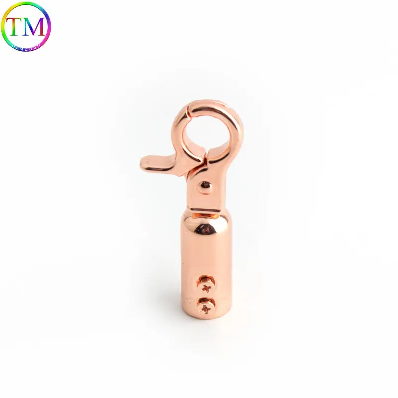 Rose Gold 10mm 20 25mm Metal Parafusos Gancho Ganchos Conector Âncora Arco Ponte Buckle Bag Side Clip Fecho Para Bolsa Hardware