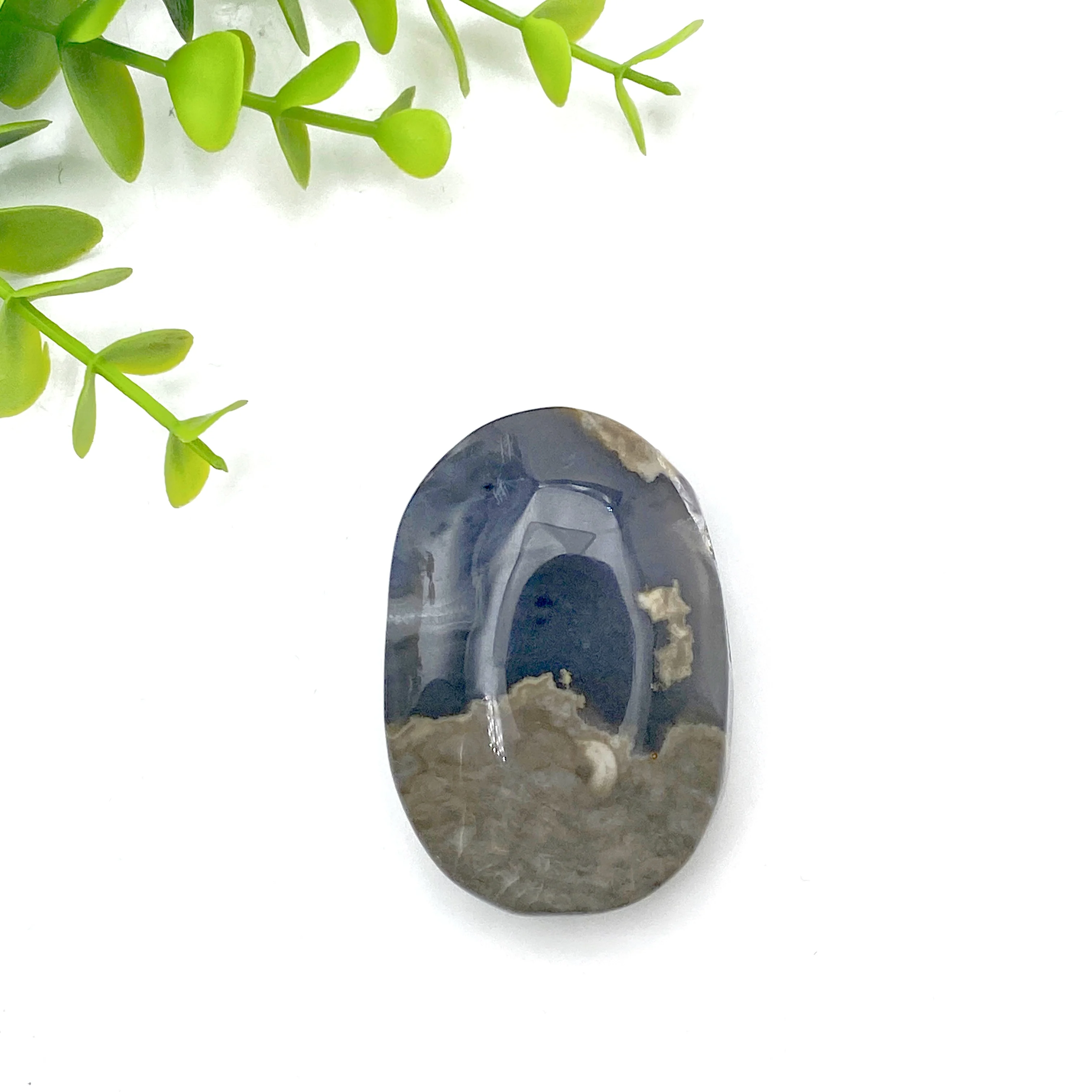 1 قطعة عالية الجودة العقيق البركاني حجر النخيل نحت الكريستال الطبيعي ، مجوهرات الأحجار الكريمة ، كريستال الشفاء ، هدية عيد ميلاد ، هدية النساء. #3