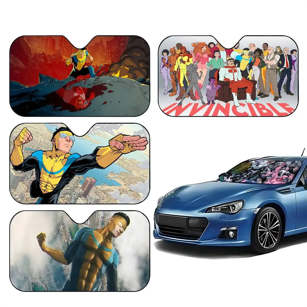 

Anime I-Invincible Car SunShade Car Sunshade Covers Cover Universal Windscreen Folding Visor