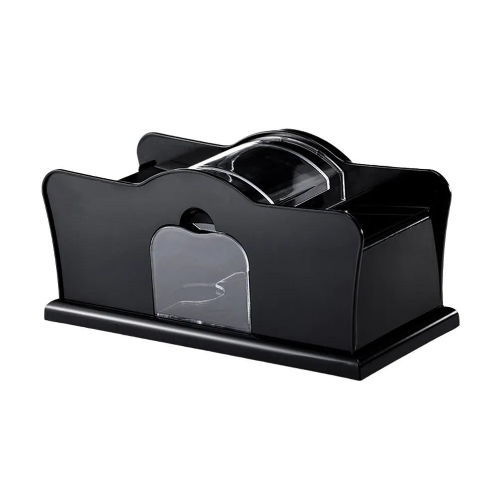 

Easy-To-Use Manual Card Shuffler with Handle 2 Deck Capacity Poker Card Shuffler Anti-Cheat Mechanism Fair Play