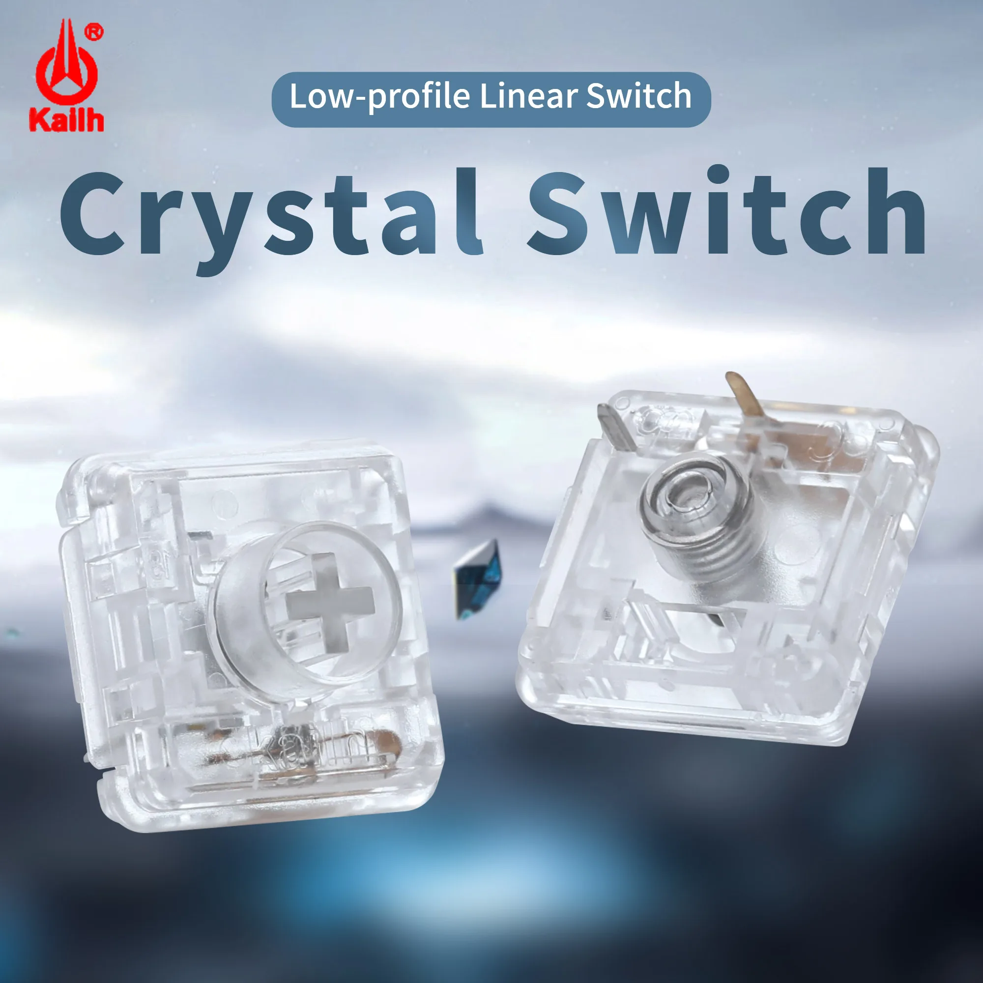 Haute42 Kailh Custom Low Profile Crystal Switch 3Pin 43g Linear Switch for Low Profile Switches Keyboard HITBOX Keyboards Switch