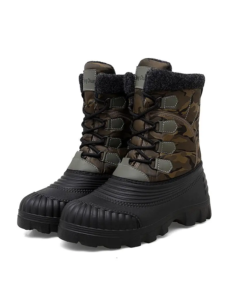 northeast-thickened-fleece-lined-high-top-men's-snow-boots-winter-warm-fishing-outdoor-casual-shoes-waterproof-large-size-cot