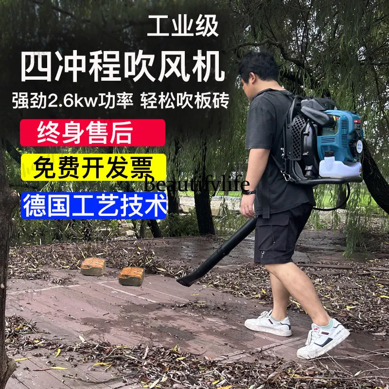 

Knapsack type high-power wind extinguisher greenhouse industrial blower blowing fallen leaves and snow removal