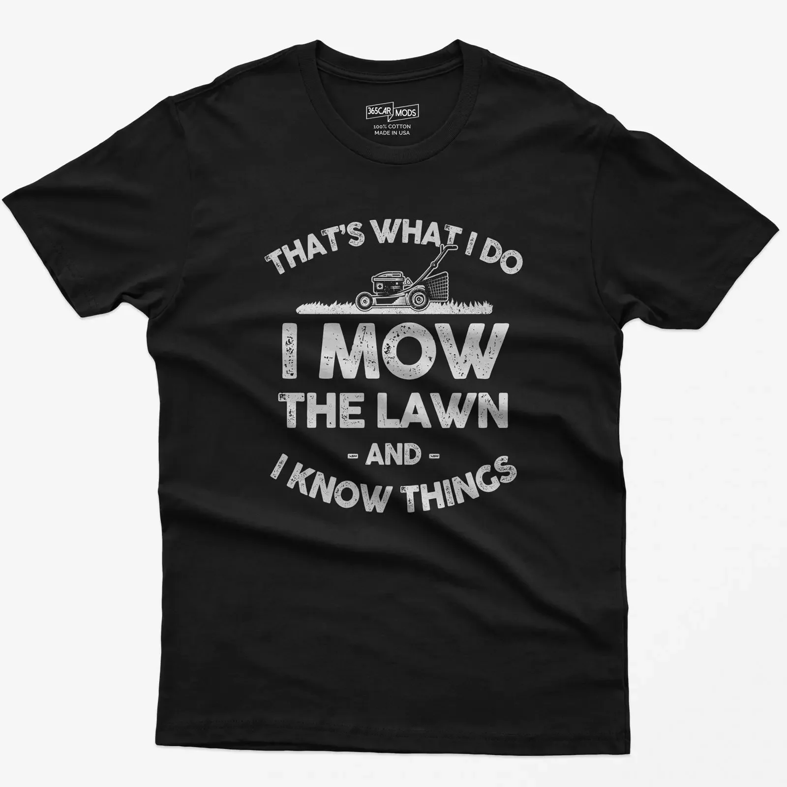 Funny Lawn Mower T Shirt That's What I Do Care  vintage Washed Stylish Unisex streetwear designer clothes Top For Everyday Wear