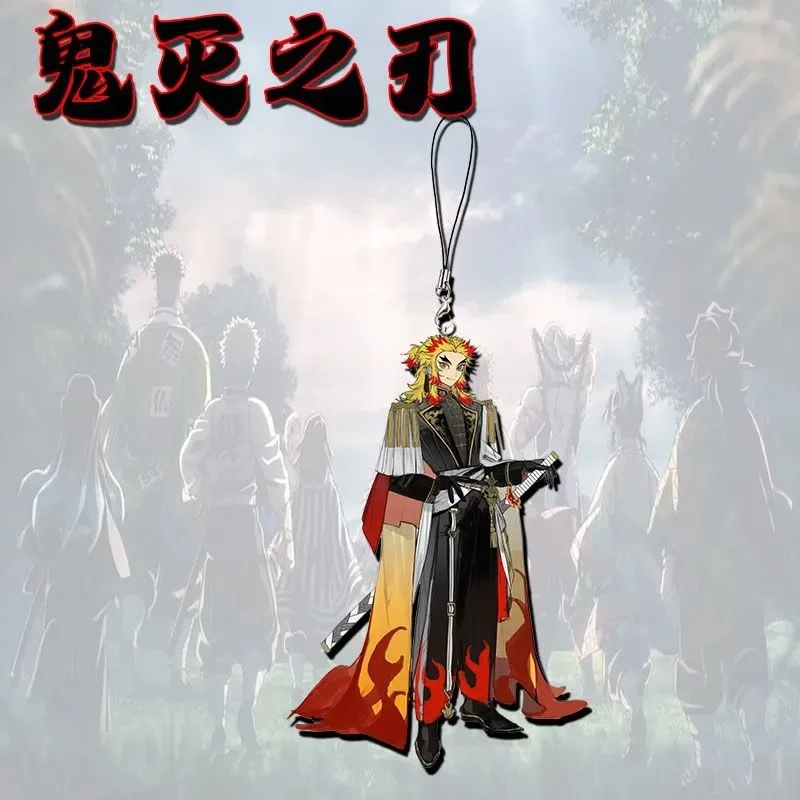 Ghost Killing Blade Purgatory Apricot Shoulang Peripheral Animation anime Mobile Phone Chain Acrylic Student Bag Pendant
