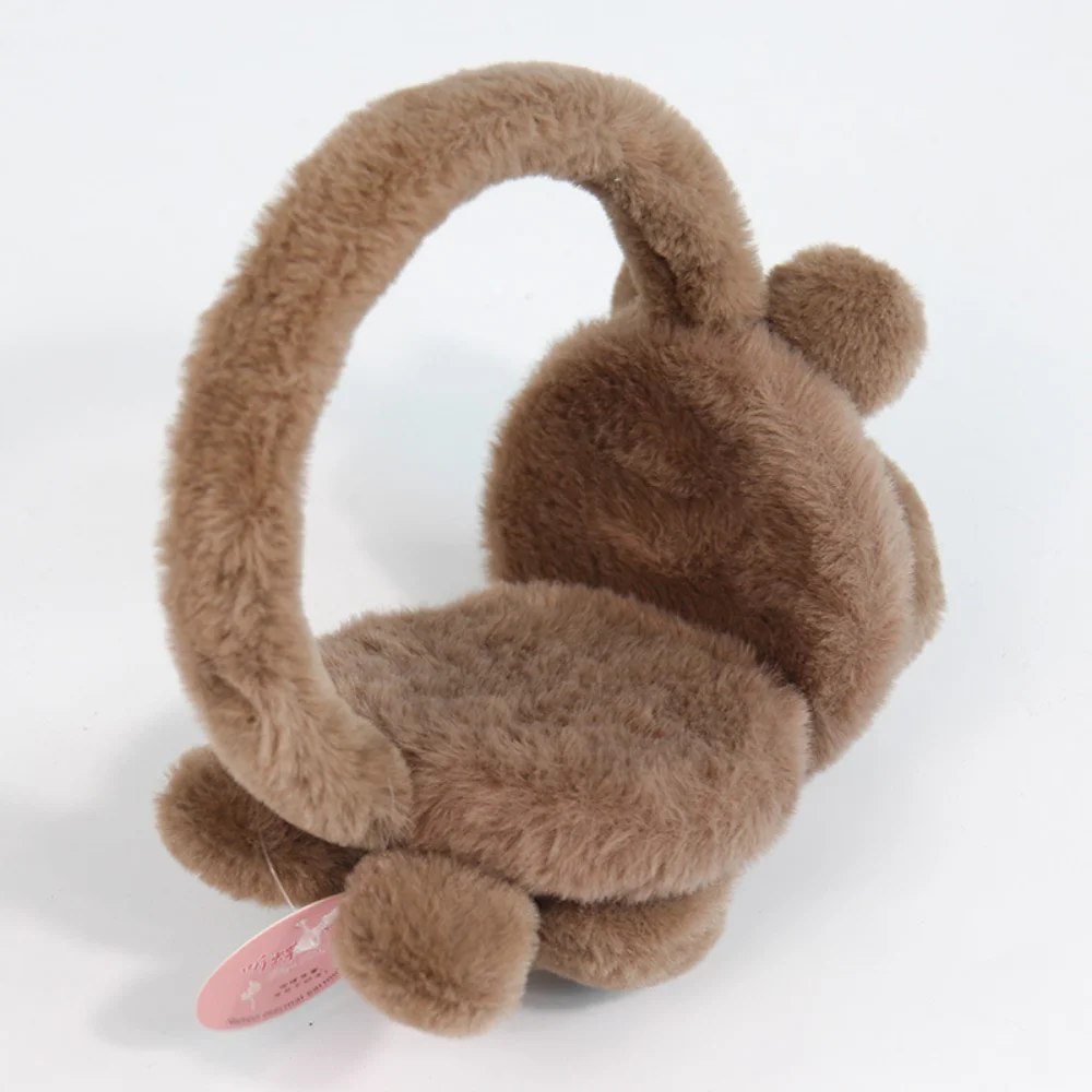 Penutup Telinga Hangat Musim Dingin Berbentuk Kelinci, Kucing, Beruang untuk Anak Perempuan, Penutup Telinga Kartun, Penutup Telinga Anti Dingin untuk Luar Ruangan, Pelindung Telinga