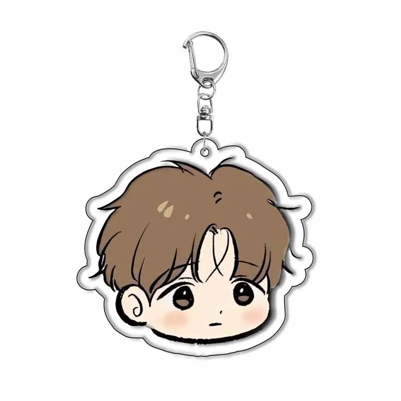 Spellbound Let Me Be There Korean Manwha Figure Plate Kim Dan Cartoon Jewelry Wholesale Key Ring Keychain Model Gift Friend