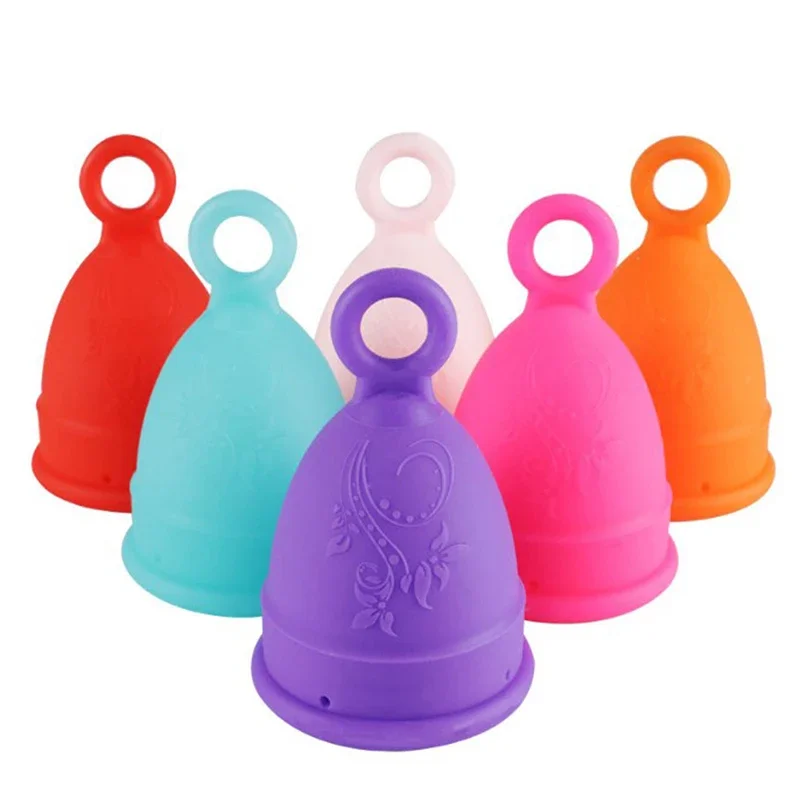 Size S/L Menstrual Cup Medical Silicone Lady Feminine Hygiene Copa Women Period Soft Grade with Storage Case Leak-proof Reusable