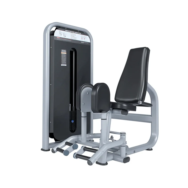 

Inner and outer thighs Commercial gym equipment Hip and leg strength training doing posture Hip abduction Inside and outside