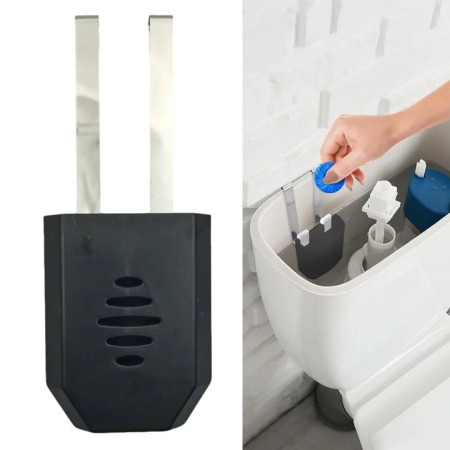 

Toilet Tank Tablet Holder, Hanging Toilets Bowl for Toilets Tank Tablet, Plastic and Stainless Steel Tablets Organizer Reduces