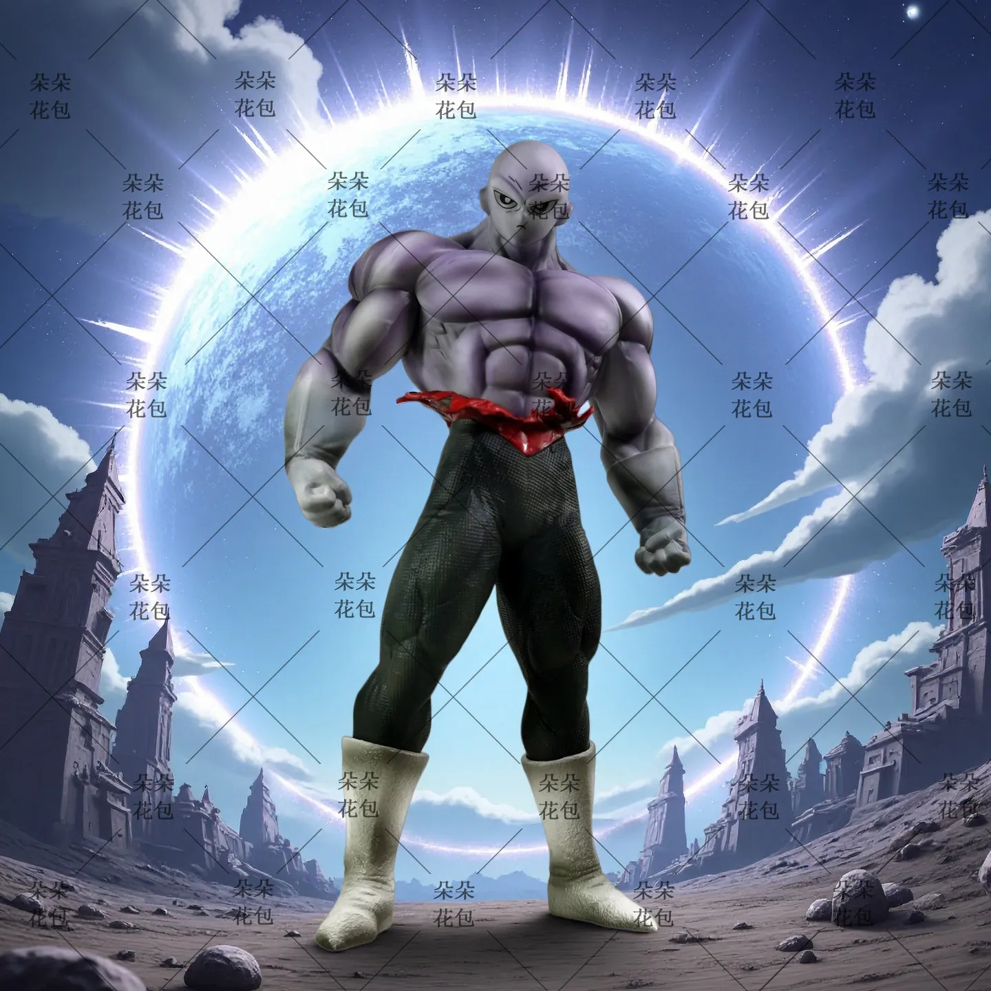 Dragon Ball Jiren Burst Clothes Actionfigur Anime Sammlerstatue PVC-Modell Desktop-Dekoration Display für Anime-Fans
