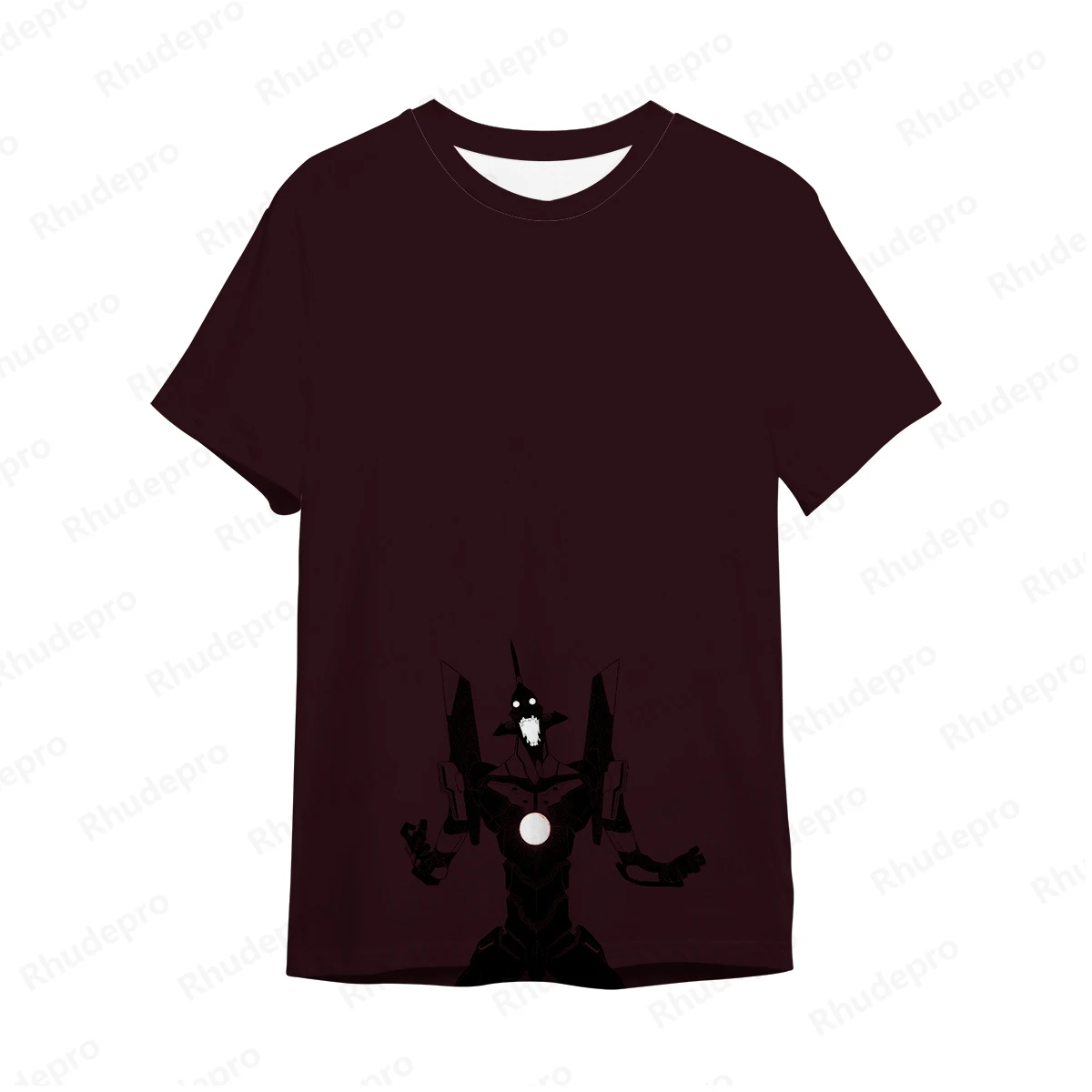 Camiseta Masculina Neon Genesis Evangelion Estampada, Roupa de Alta Qualidade, Y2K Essentials, Moda Streetwear, Novo, 2024