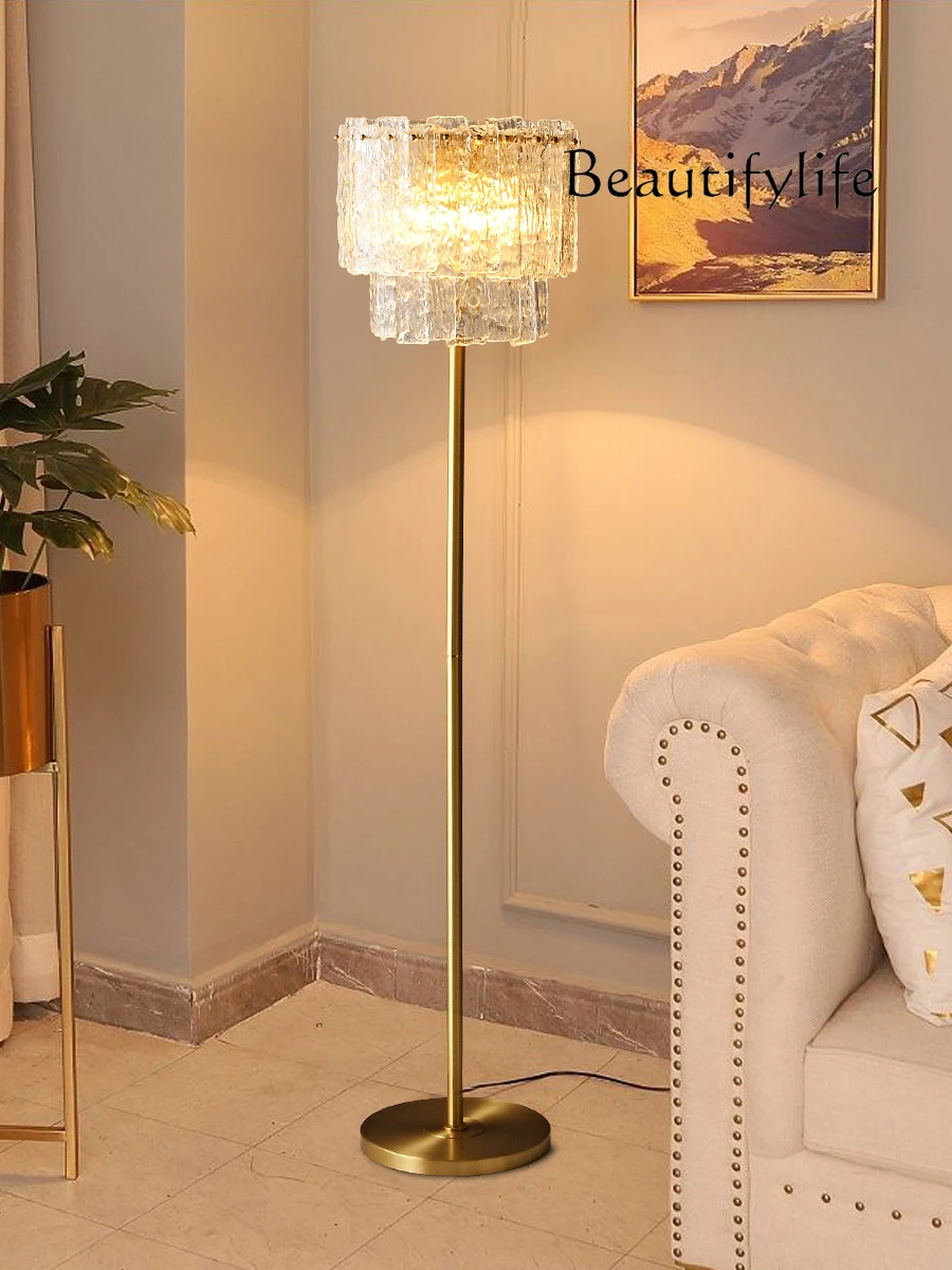 Nordic medieval design floor lamp living room creative vertical atmosphere lamp