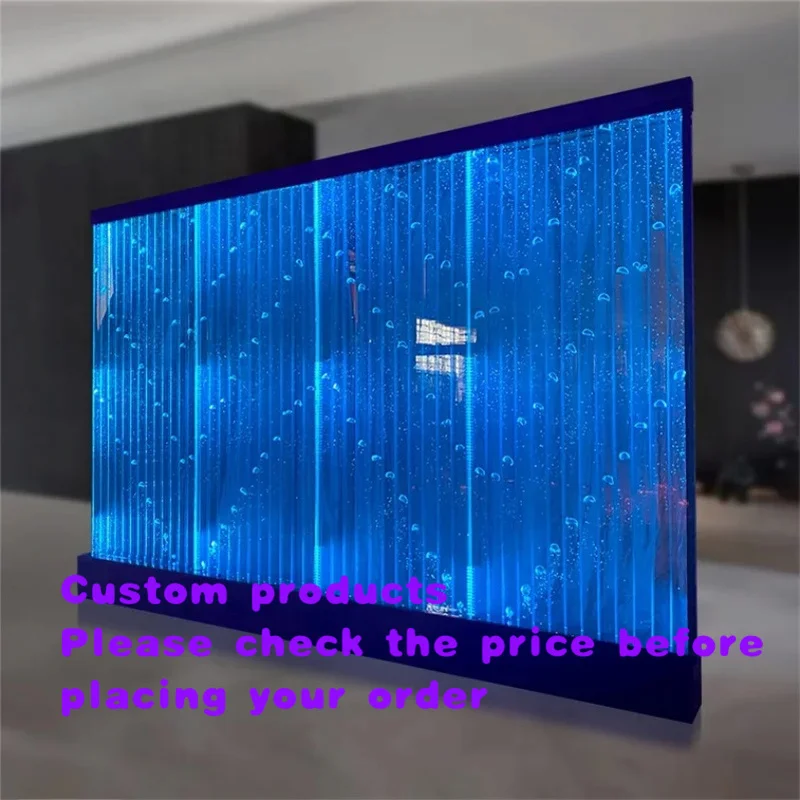 custom.Hot Sale Customized Movable Indoor Waterproof Acrylic LED RGB Color Changing Dancing Bubble Wall Panel Sea Life