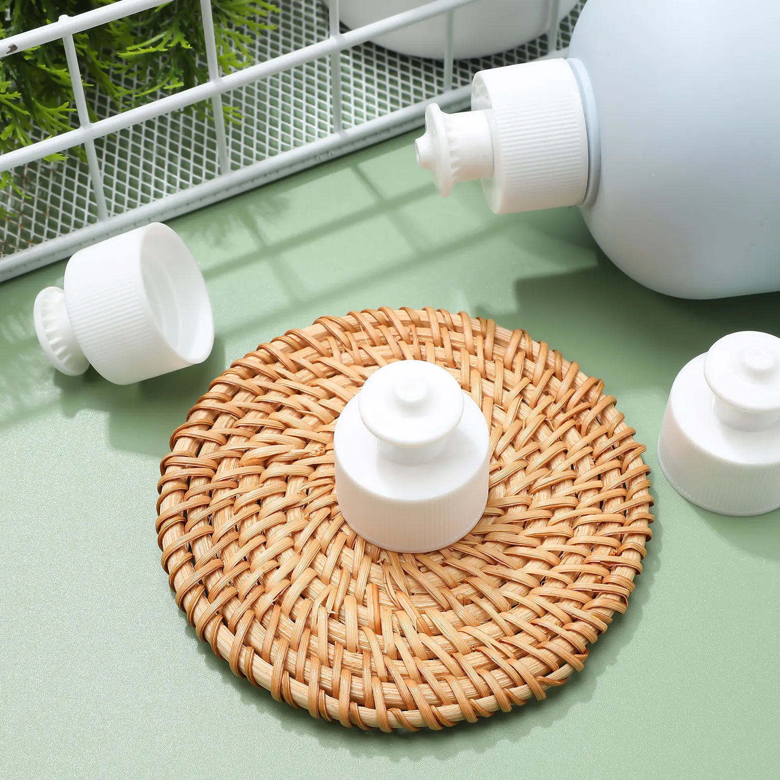Push Pull Screw Caps 30 Pack Non Spill Reusable Sports Bottle Replacement Lids for Water Drinks